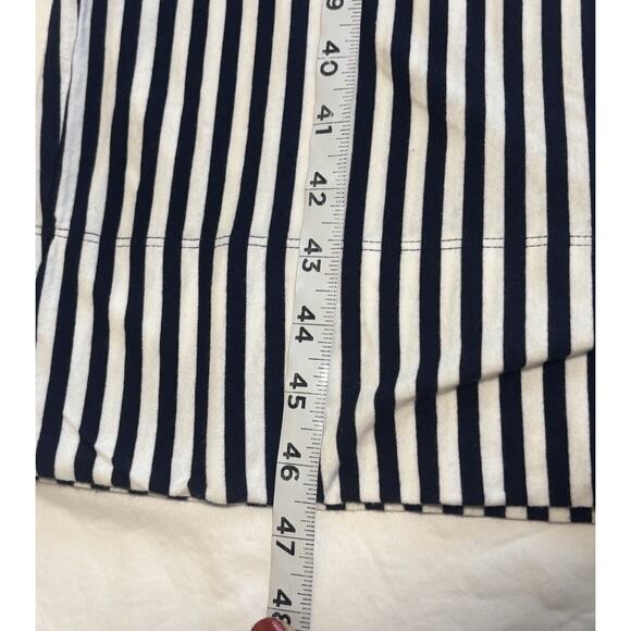 Navy White Striped Jumpsuit Size 1 (XS) Midi Nautical Coastal Quiet Luxury Prep - Picture 10 of 10